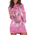 Indigenous Australia Bourkie Hoodie Dress Aussie Bourke's Parrot Aboriginal Art
