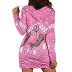 Indigenous Australia Bourkie Hoodie Dress Aussie Bourke's Parrot Aboriginal Art