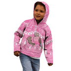 Indigenous Australia Bourkie Kid Hoodie Aussie Bourke's Parrot Aboriginal Art
