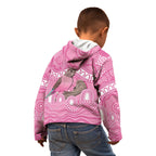 Indigenous Australia Bourkie Kid Hoodie Aussie Bourke's Parrot Aboriginal Art
