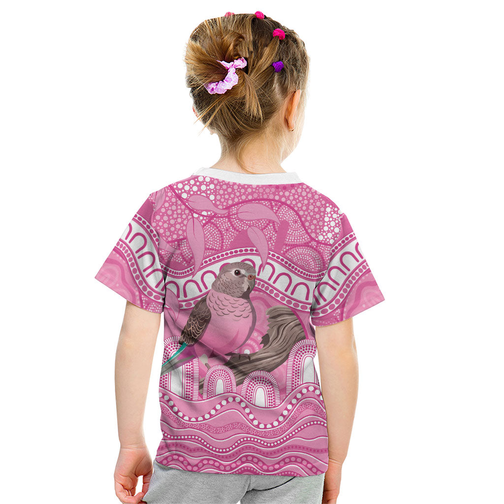 Indigenous Australia Bourkie Kid T Shirt Aussie Bourke's Parrot Aboriginal Art