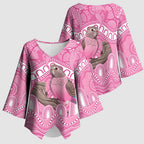 Indigenous Australia Bourkie Kimono Sleeve Blouse Aussie Bourke's Parrot Aboriginal Art