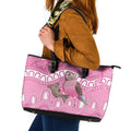 Indigenous Australia Bourkie Leather Tote Bag Aussie Bourke's Parrot Aboriginal Art