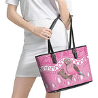 Indigenous Australia Bourkie Leather Tote Bag Aussie Bourke's Parrot Aboriginal Art