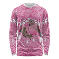 Indigenous Australia Bourkie Long Sleeve Shirt Aussie Bourke's Parrot Aboriginal Art