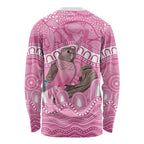 Indigenous Australia Bourkie Long Sleeve Shirt Aussie Bourke's Parrot Aboriginal Art