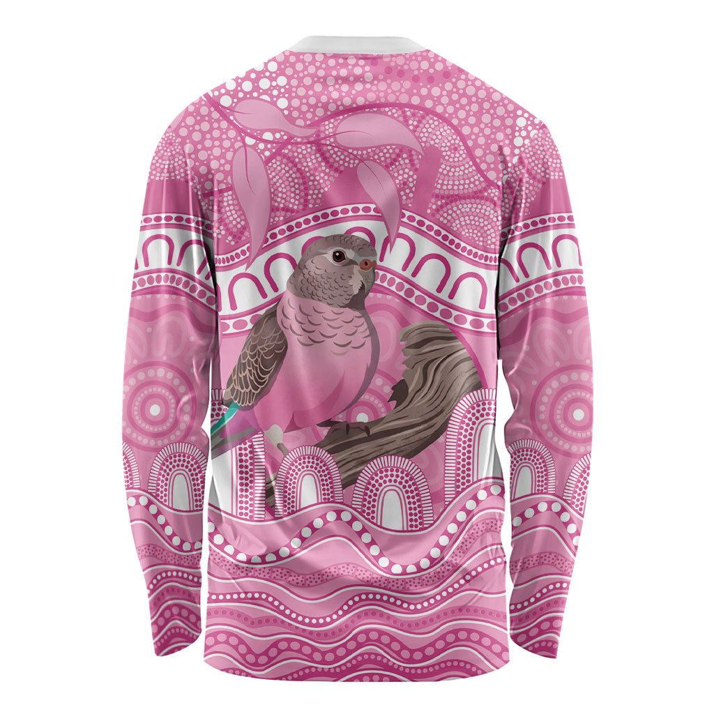 Indigenous Australia Bourkie Long Sleeve Shirt Aussie Bourke's Parrot Aboriginal Art