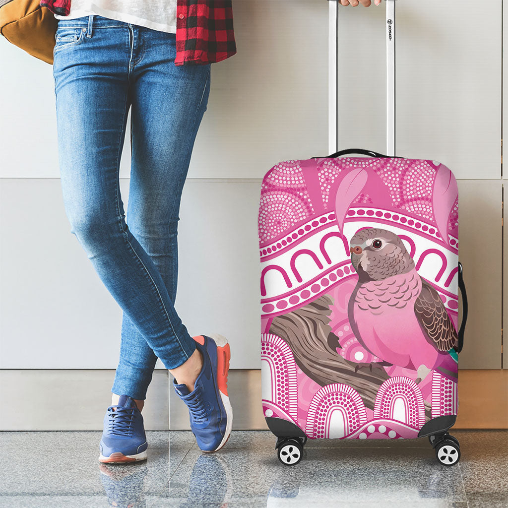 Indigenous Australia Bourkie Luggage Cover Aussie Bourke's Parrot Aboriginal Art