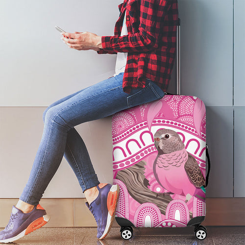 Indigenous Australia Bourkie Luggage Cover Aussie Bourke's Parrot Aboriginal Art