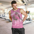 Indigenous Australia Bourkie Men Tank Top Aussie Bourke's Parrot Aboriginal Art