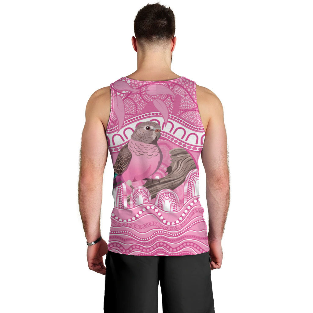 Indigenous Australia Bourkie Men Tank Top Aussie Bourke's Parrot Aboriginal Art