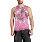 Indigenous Australia Bourkie Men Tank Top Aussie Bourke's Parrot Aboriginal Art