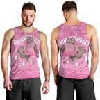 Indigenous Australia Bourkie Men Tank Top Aussie Bourke's Parrot Aboriginal Art