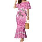 Indigenous Australia Bourkie Mermaid Dress Aussie Bourke's Parrot Aboriginal Art