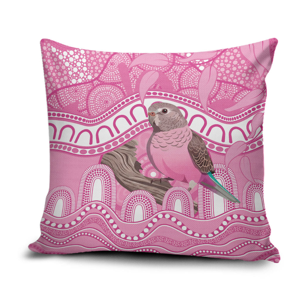 Indigenous Australia Bourkie Pillow Cover Aussie Bourke's Parrot Aboriginal Art