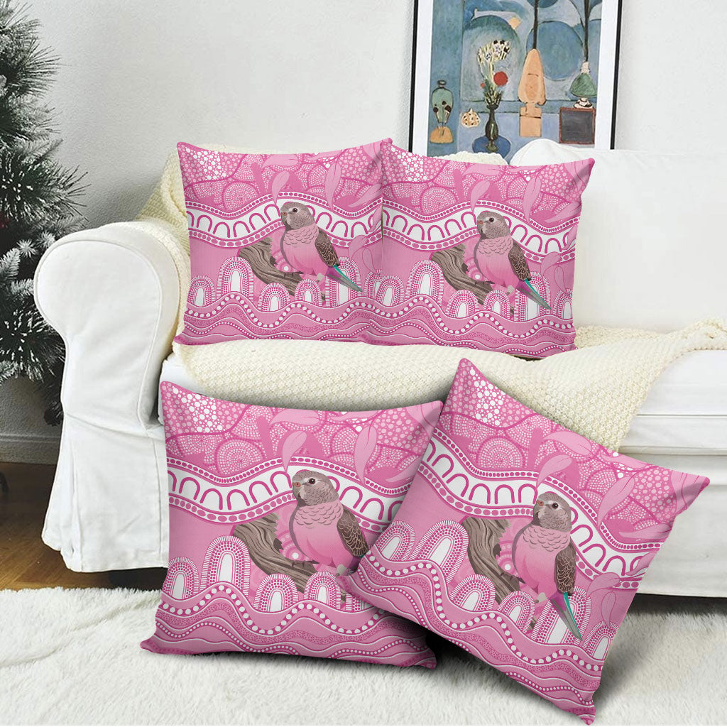 Indigenous Australia Bourkie Pillow Cover Aussie Bourke's Parrot Aboriginal Art
