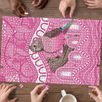 Indigenous Australia Bourkie Puzzle Aussie Bourke's Parrot Aboriginal Art