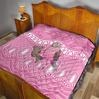 Indigenous Australia Bourkie Quilt Aussie Bourke's Parrot Aboriginal Art