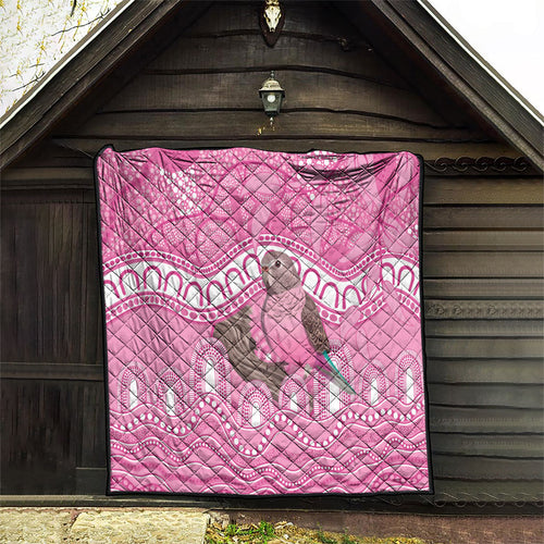 Indigenous Australia Bourkie Quilt Aussie Bourke's Parrot Aboriginal Art