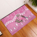 Indigenous Australia Bourkie Rubber Doormat Aussie Bourke's Parrot Aboriginal Art