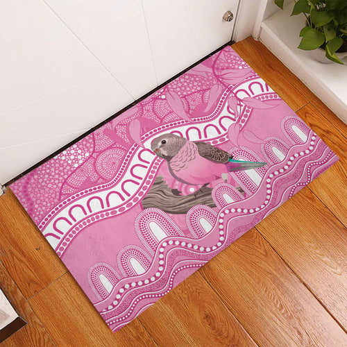 Indigenous Australia Bourkie Rubber Doormat Aussie Bourke's Parrot Aboriginal Art