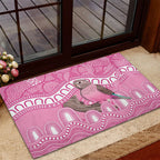 Indigenous Australia Bourkie Rubber Doormat Aussie Bourke's Parrot Aboriginal Art