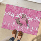 Indigenous Australia Bourkie Rubber Doormat Aussie Bourke's Parrot Aboriginal Art