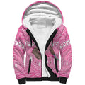 Indigenous Australia Bourkie Sherpa Hoodie Aussie Bourke's Parrot Aboriginal Art