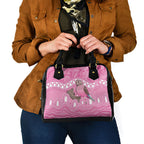 Indigenous Australia Bourkie Shoulder Handbag Aussie Bourke's Parrot Aboriginal Art