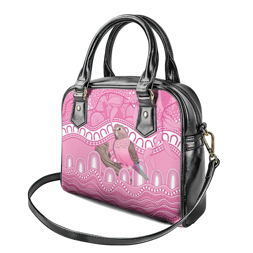 Indigenous Australia Bourkie Shoulder Handbag Aussie Bourke's Parrot Aboriginal Art