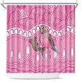 Indigenous Australia Bourkie Shower Curtain Aussie Bourke's Parrot Aboriginal Art