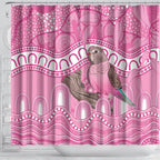 Indigenous Australia Bourkie Shower Curtain Aussie Bourke's Parrot Aboriginal Art