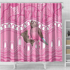 Indigenous Australia Bourkie Shower Curtain Aussie Bourke's Parrot Aboriginal Art