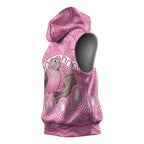 Indigenous Australia Bourkie Sleeveless Hoodie Aussie Bourke's Parrot Aboriginal Art