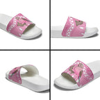 Indigenous Australia Bourkie Slide Sandals Aussie Bourke's Parrot Aboriginal Art