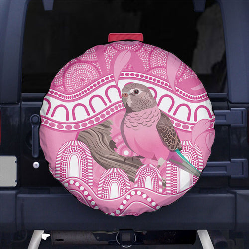 Indigenous Australia Bourkie Spare Tire Cover Aussie Bourke's Parrot Aboriginal Art