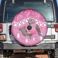 Indigenous Australia Bourkie Spare Tire Cover Aussie Bourke's Parrot Aboriginal Art