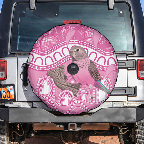 Indigenous Australia Bourkie Spare Tire Cover Aussie Bourke's Parrot Aboriginal Art