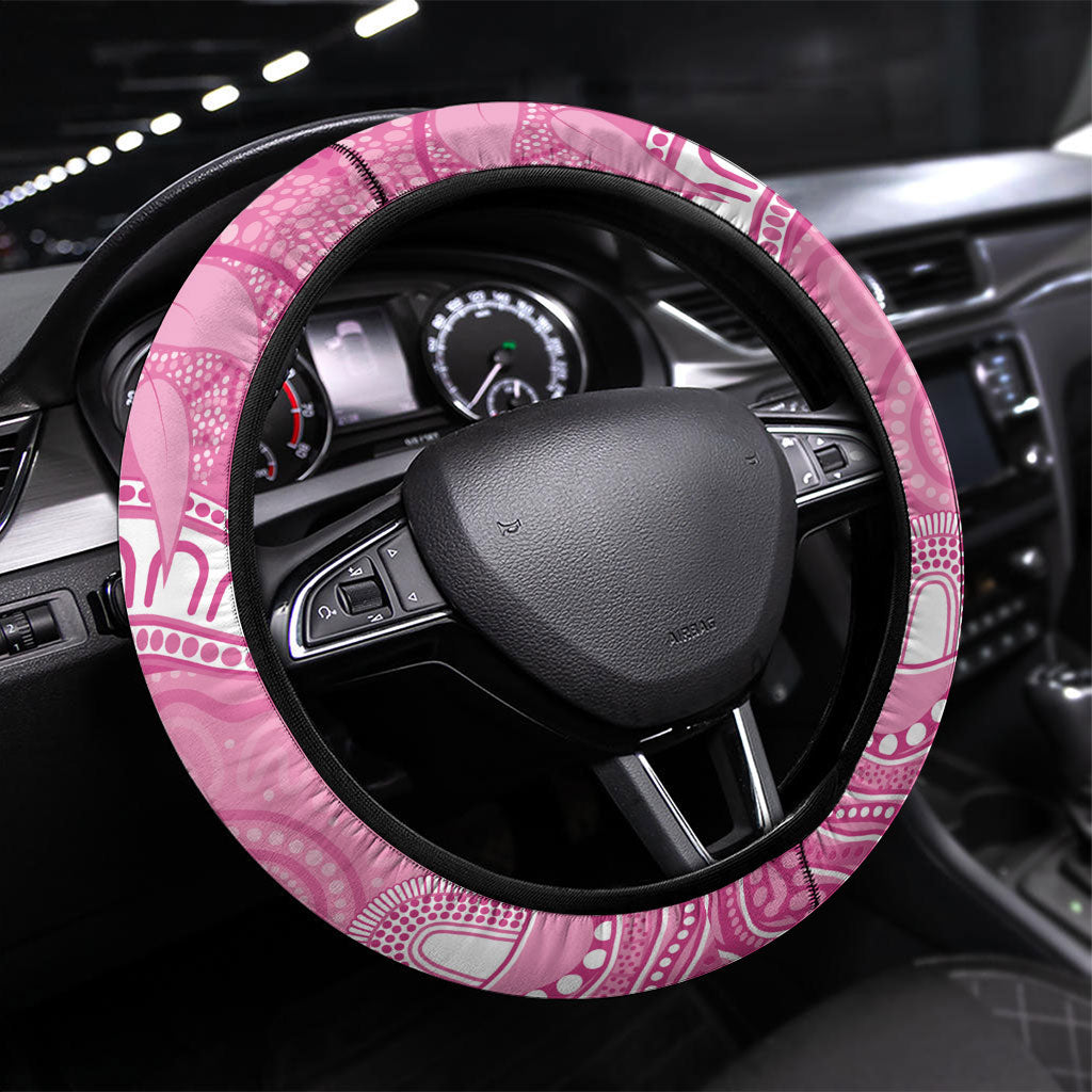 Indigenous Australia Bourkie Steering Wheel Cover Aussie Bourke's Parrot Aboriginal Art