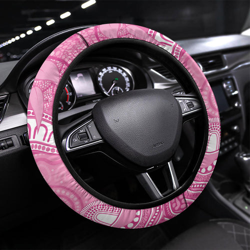 Indigenous Australia Bourkie Steering Wheel Cover Aussie Bourke's Parrot Aboriginal Art