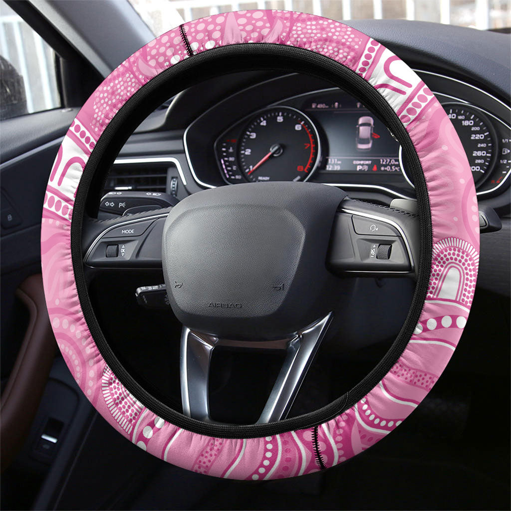 Indigenous Australia Bourkie Steering Wheel Cover Aussie Bourke's Parrot Aboriginal Art