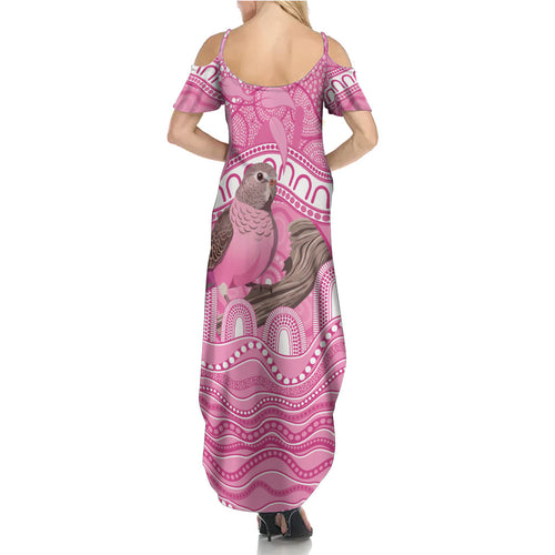 Indigenous Australia Bourkie Summer Maxi Dress Aussie Bourke's Parrot Aboriginal Art