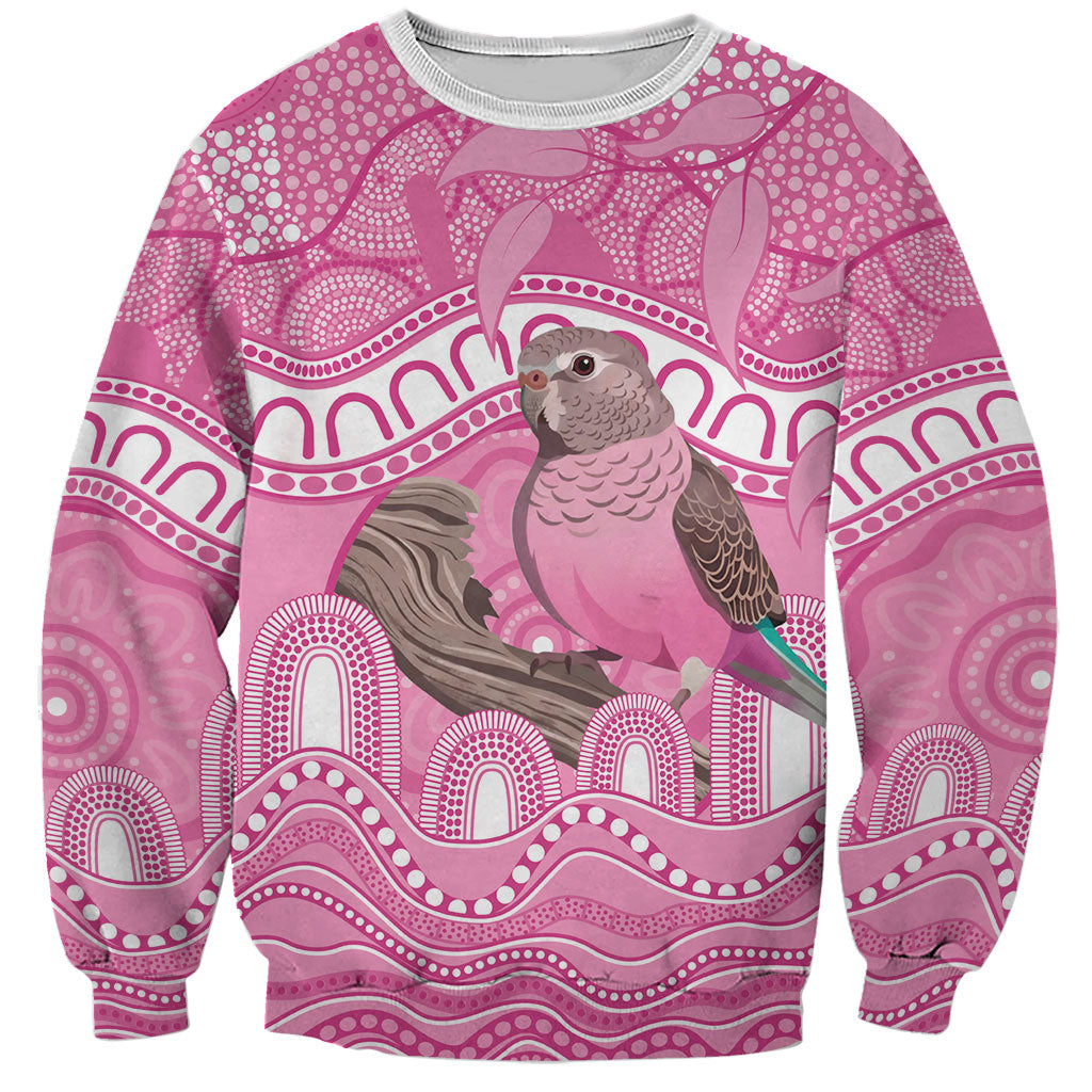 Indigenous Australia Bourkie Sweatshirt Aussie Bourke's Parrot Aboriginal Art