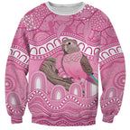 Indigenous Australia Bourkie Sweatshirt Aussie Bourke's Parrot Aboriginal Art