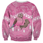 Indigenous Australia Bourkie Sweatshirt Aussie Bourke's Parrot Aboriginal Art