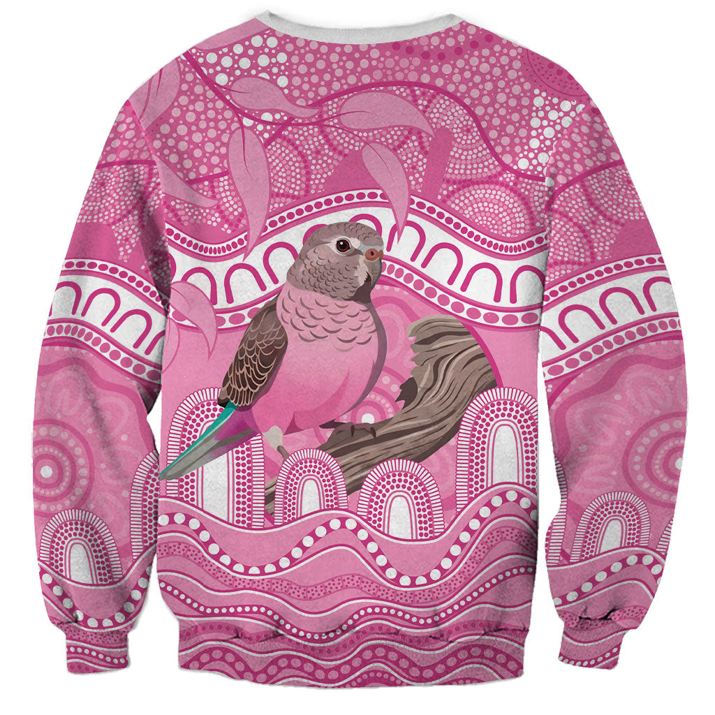Indigenous Australia Bourkie Sweatshirt Aussie Bourke's Parrot Aboriginal Art
