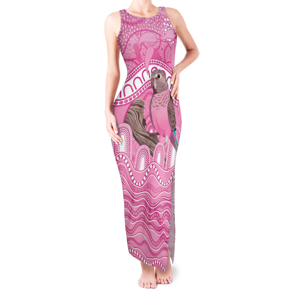 Indigenous Australia Bourkie Tank Maxi Dress Aussie Bourke's Parrot Aboriginal Art