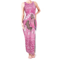 Indigenous Australia Bourkie Tank Maxi Dress Aussie Bourke's Parrot Aboriginal Art