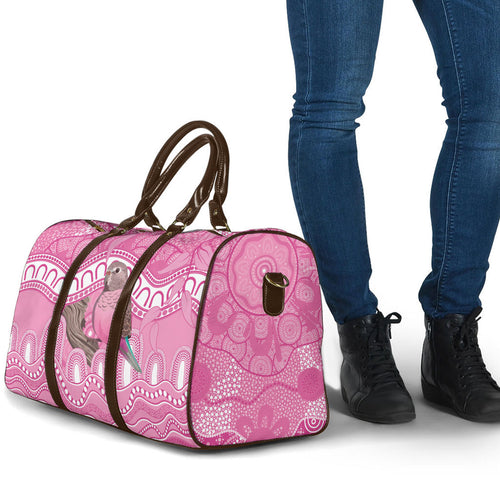 Indigenous Australia Bourkie Travel Bag Aussie Bourke's Parrot Aboriginal Art