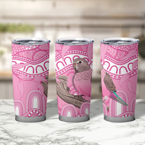 Indigenous Australia Bourkie Tumbler Cup Aussie Bourke's Parrot Aboriginal Art